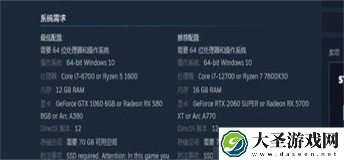 赛博朋克2077配置要求是什么