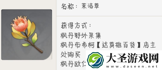 原神茉洁草在哪里