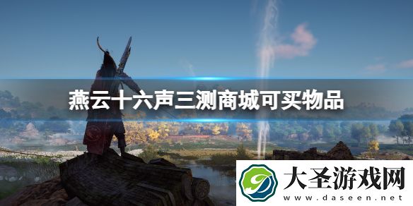 燕云十六声三测商城可买物品