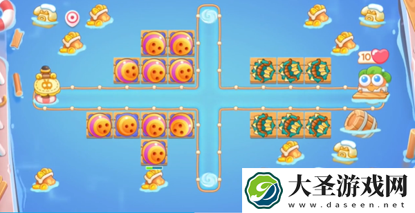 保卫萝卜4暖暖汤泉第10关怎么过