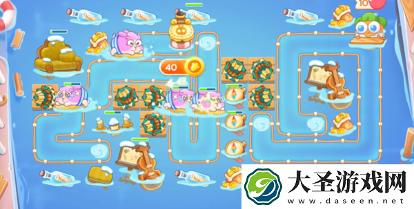 保卫萝卜4暖暖汤泉第1关怎么过
