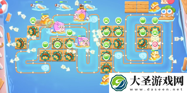 保卫萝卜4暖暖汤泉第1关怎么过