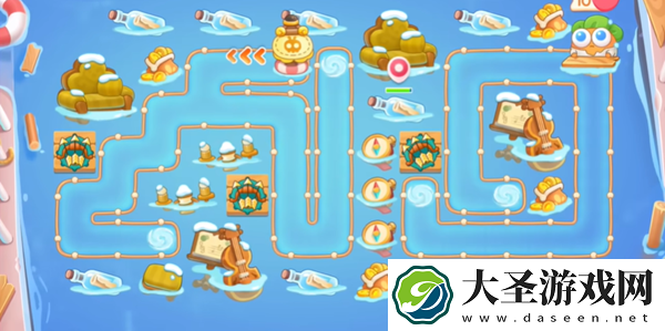 保卫萝卜4暖暖汤泉第1关怎么过