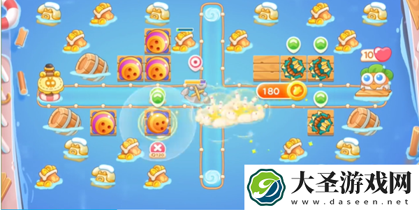保卫萝卜4暖暖汤泉第10关怎么过