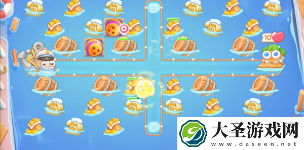 保卫萝卜4暖暖汤泉第10关怎么过