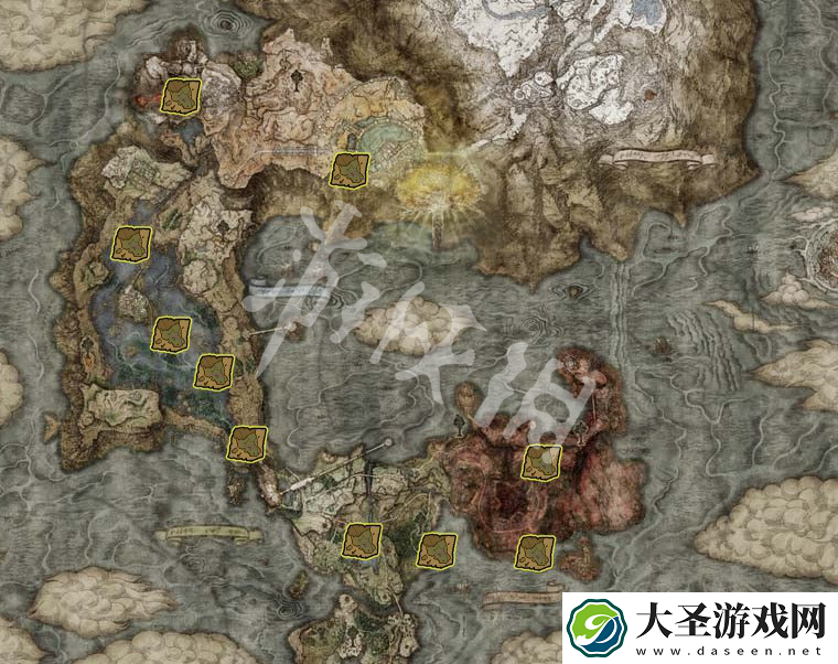 艾尔登法环地图碎片位置大全