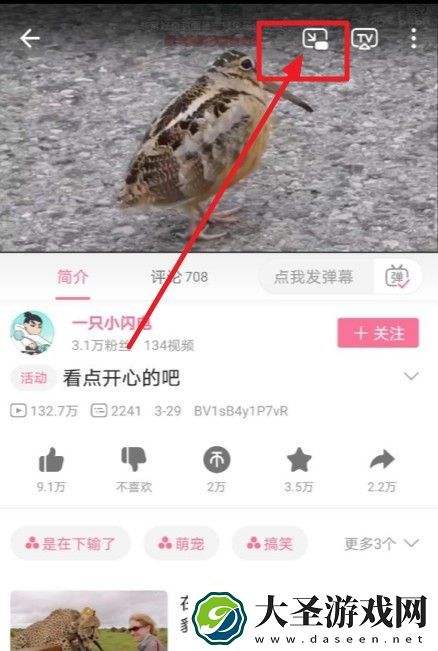 哔哩哔哩窗口模式如何打开