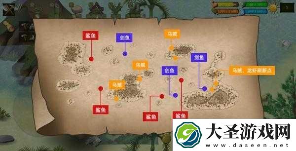 挨饿荒野帕劳群岛生存攻略!救命干货地图+动物分布必存清单