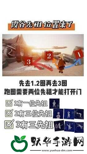 光遇霞谷喝彩先祖位置说明