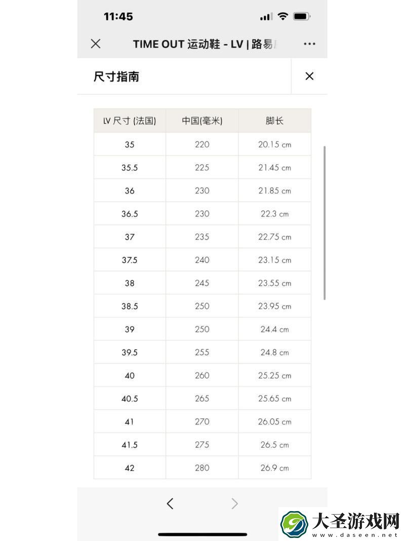欧洲LV尺码大精品久久久上线