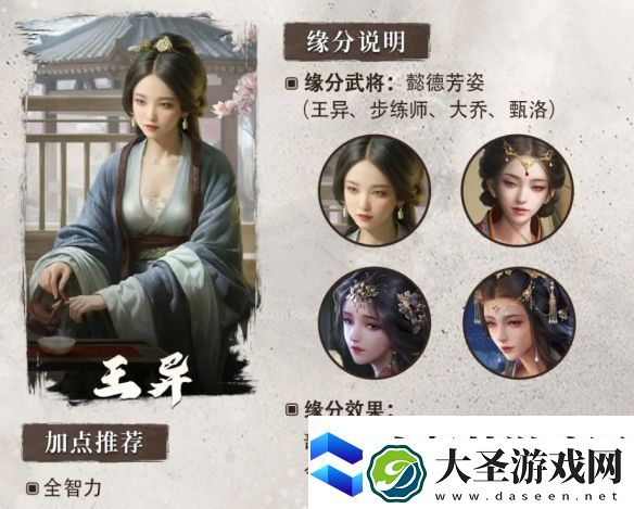 三国谋定天下王异武将介绍