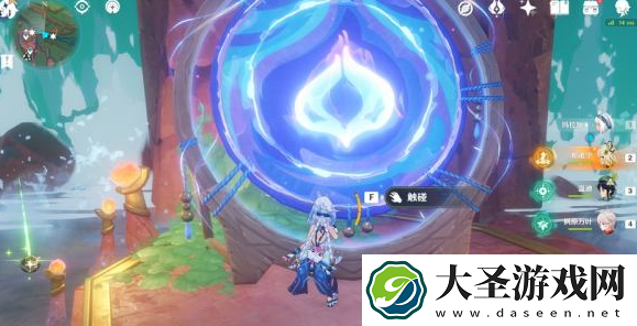 原神烟谜主3个触摸门在哪