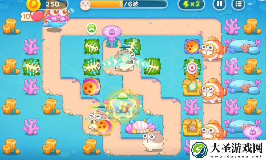 保卫萝卜4海的闺女55关攻略