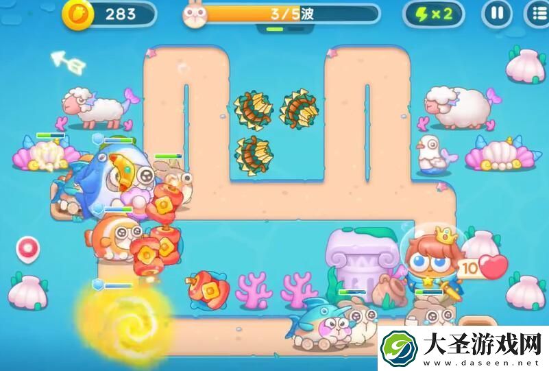 保卫萝卜4海的闺女第66关怎么过