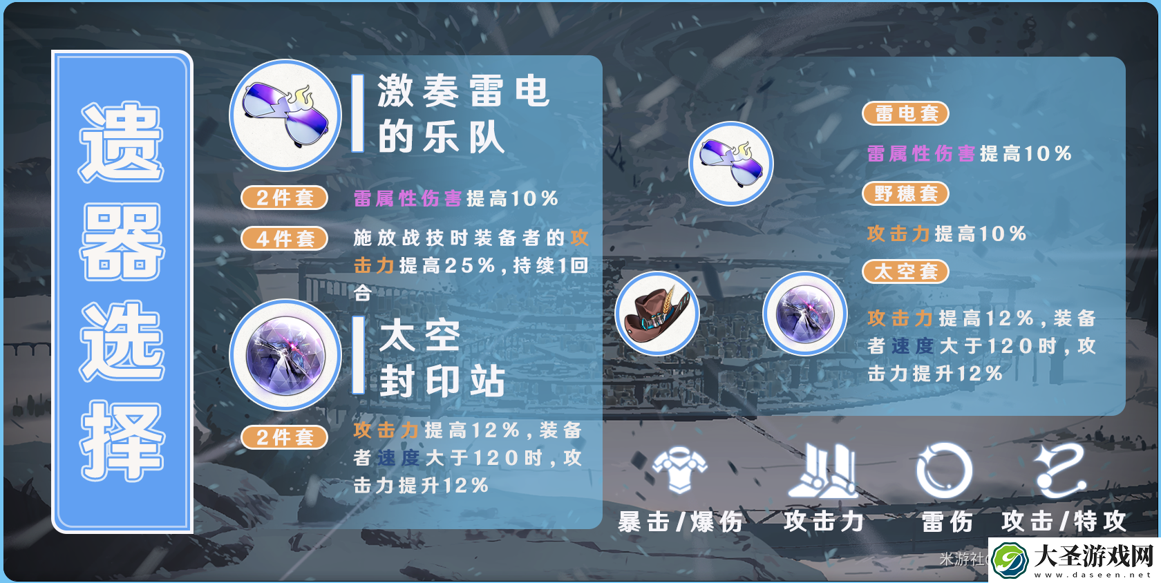 崩坏星穹铁道阿兰遗器怎么选择