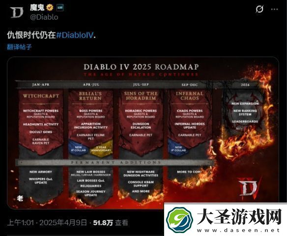 前暴雪总裁担忧暗黑破坏神4！只因更新过于敷衍