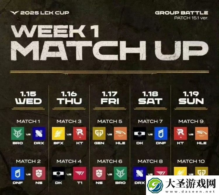 LCK15号开赛