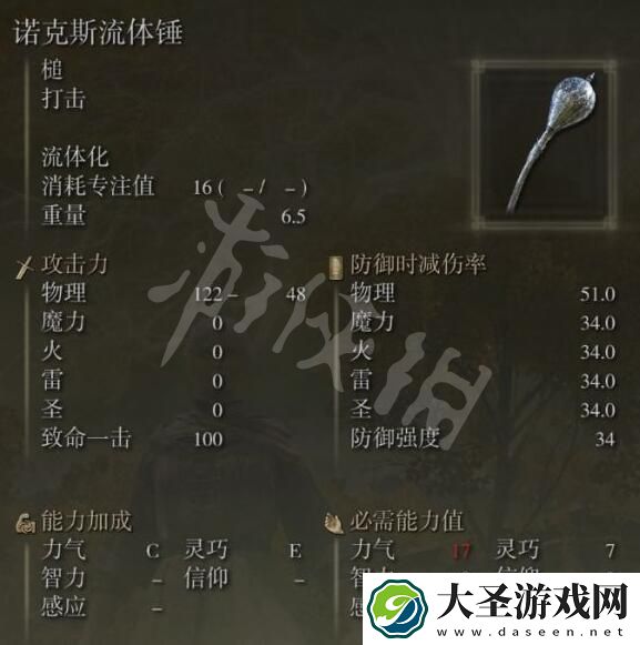 艾尔登法环诺克斯流体锤位置一览