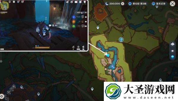 原神群山的影子怎么过