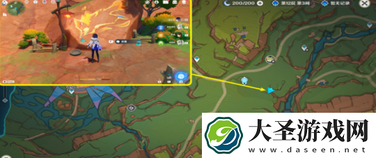 原神绘有涂鸦的裂石在哪