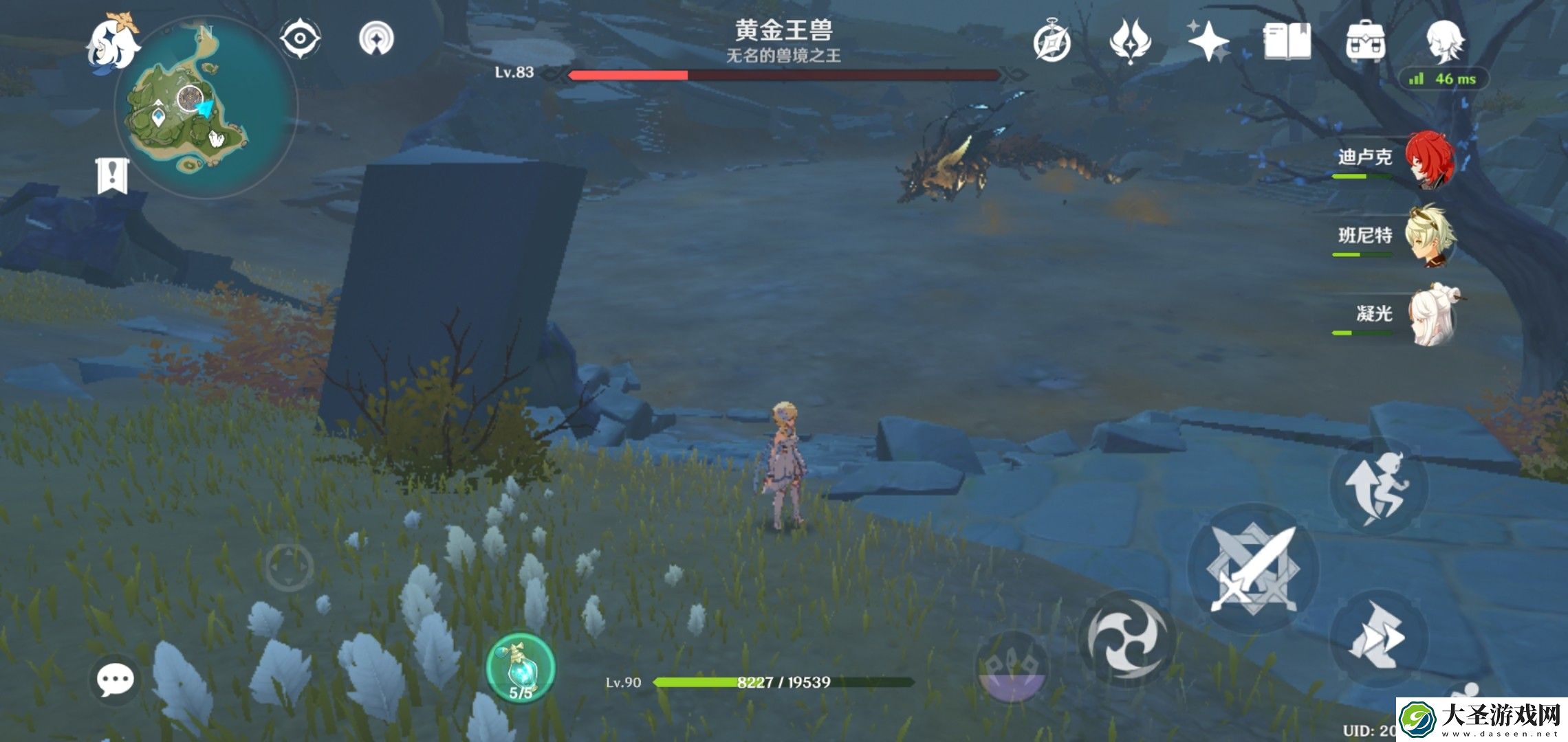 原神30级黄金王兽在哪