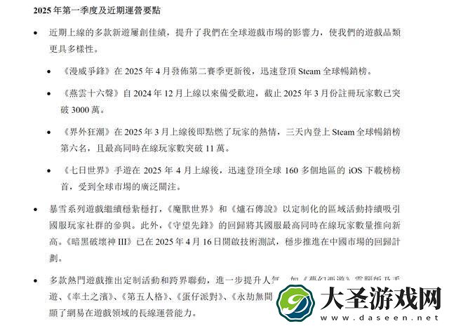 网易Q1财报亮眼