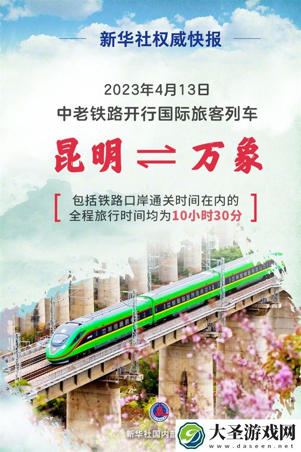 中老铁路首趟国际旅客列车发车