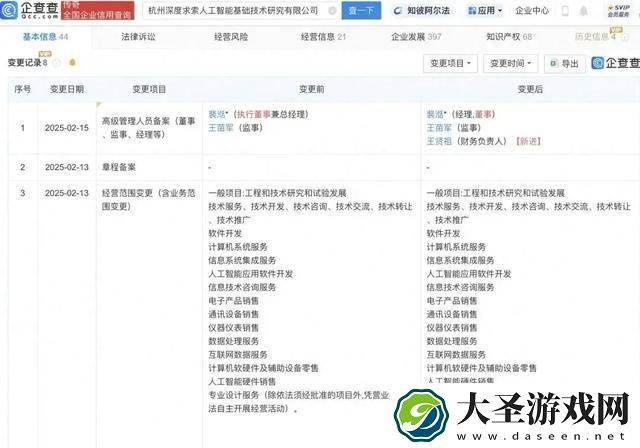 DeepSeek高管调整