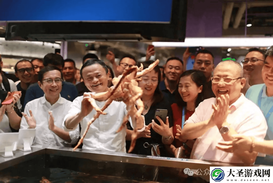 马云低调现身长沙盒马