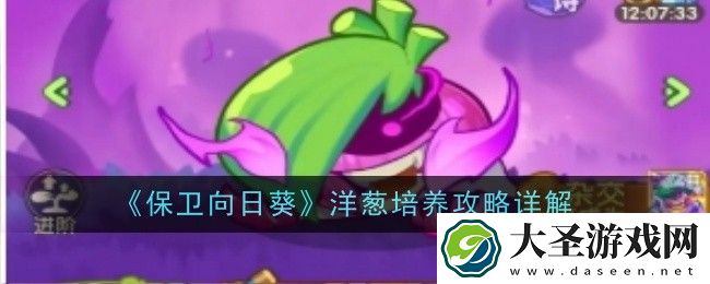 保卫向日葵洋葱怎么培养