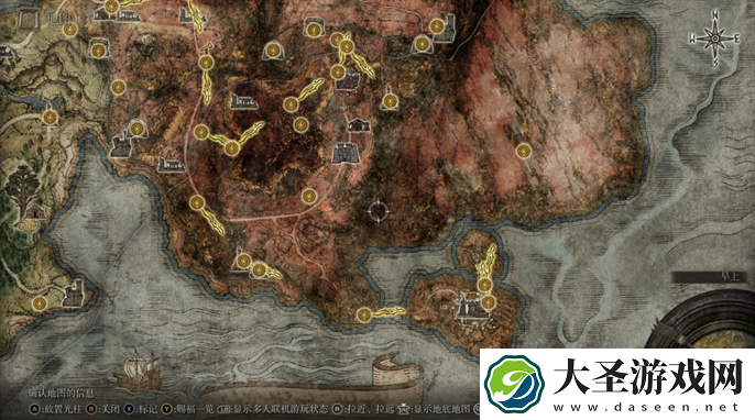 艾尔登法环地图全貌图最新2025