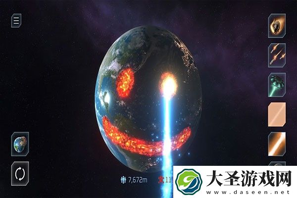模拟星球爆炸