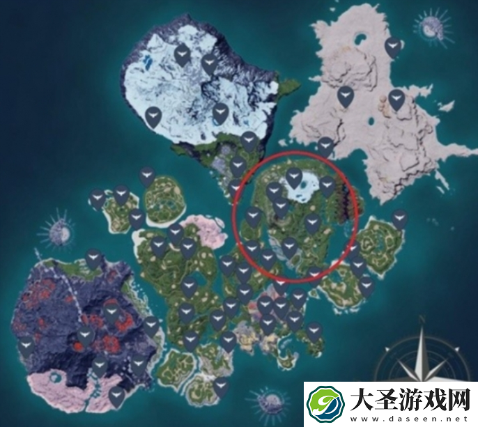 幻兽帕鲁石炭矿最多的地方