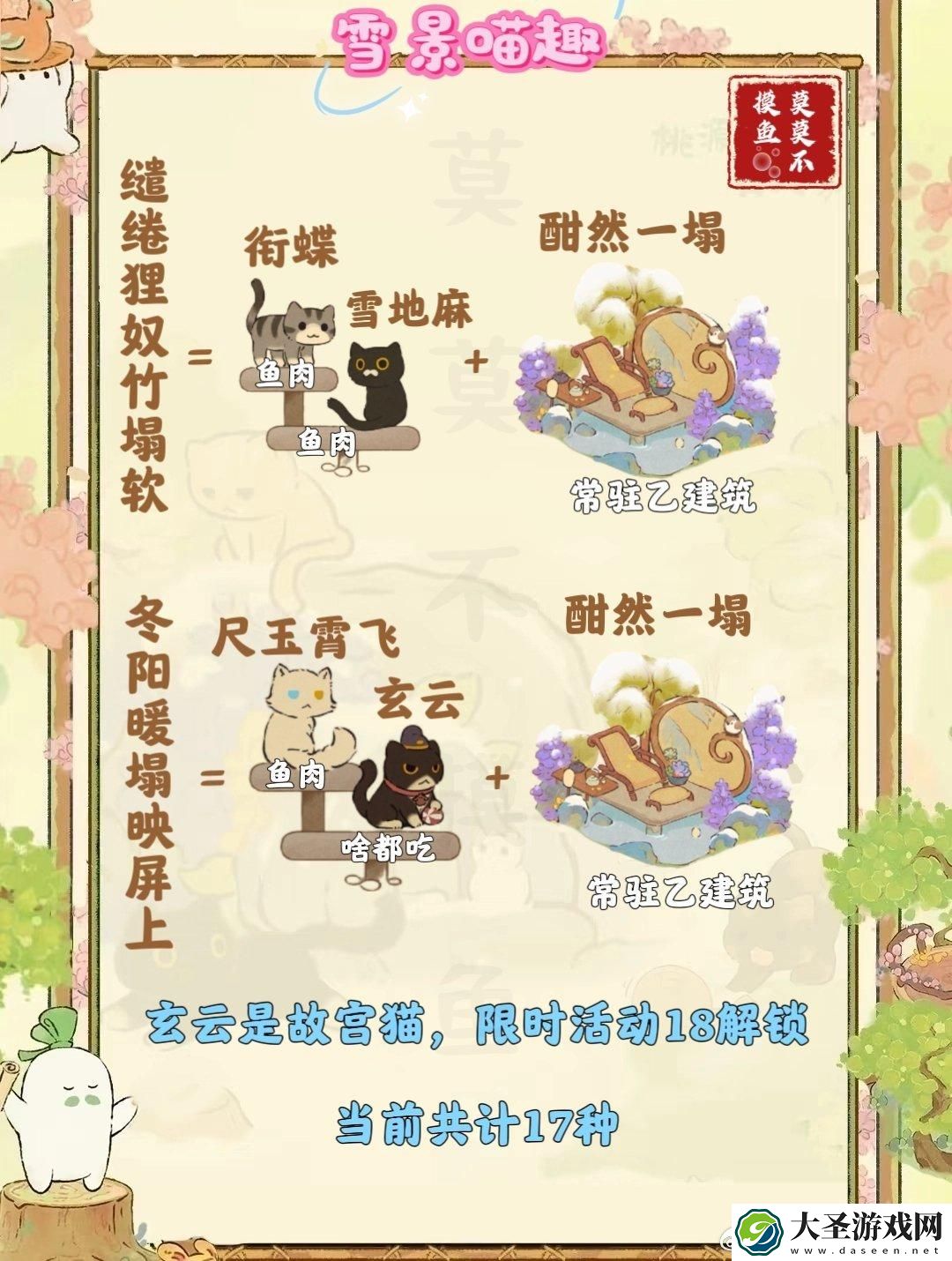 桃源深处有人家雪景喵趣怎么玩