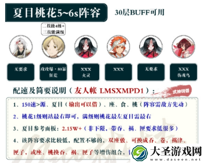 阴阳师夏目爬塔阵容怎么搭配最强