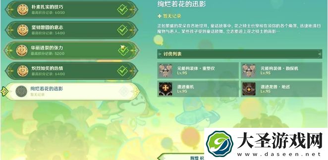 原神骑士的剑影第5天绚烂若花的迅影怎么过