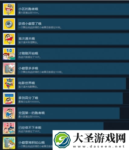蜡笔小新煤炭镇的小白成就怎么达成