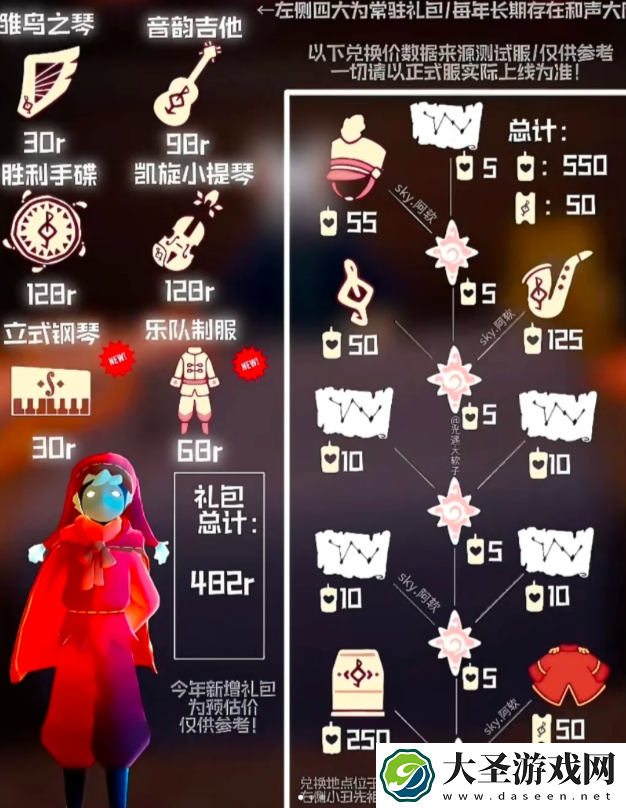 光遇2024音乐节物品有哪些