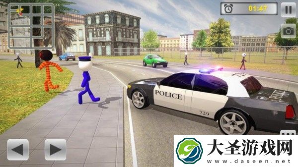 火柴人警车逮捕