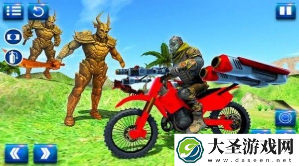 摩托车沙滩搏斗