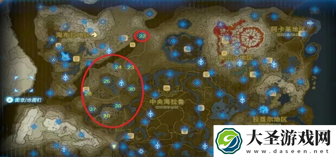 塞尔达传说荒野之息神庙在哪里