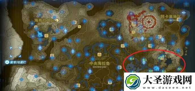 塞尔达传说荒野之息神庙在哪里