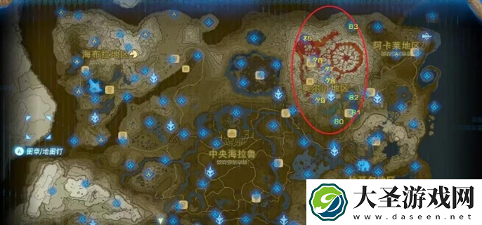 塞尔达传说荒野之息神庙在哪里