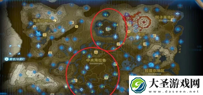 塞尔达传说荒野之息神庙在哪里