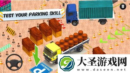 卡车停车场3D货运卡车 卡车停车场3D货运卡车