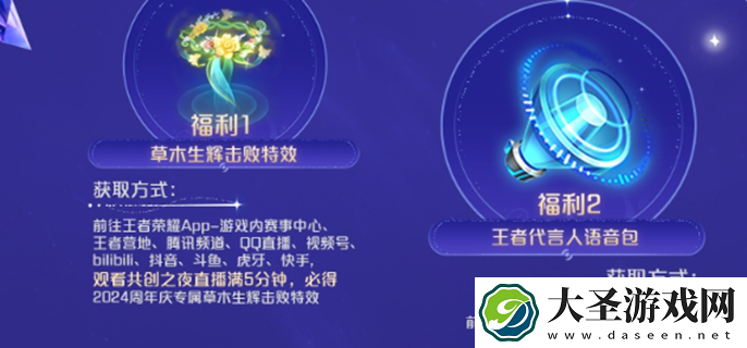 王者荣耀共创之夜福利汇总2024