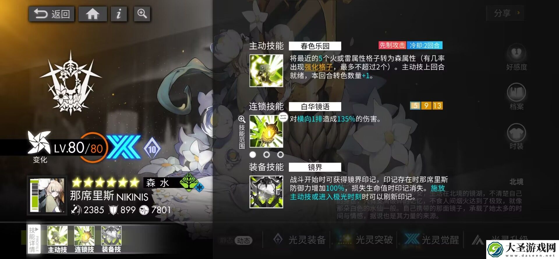白夜极光那席里斯强度怎么样
