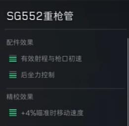 三角洲行动SG552配件选择什么好
