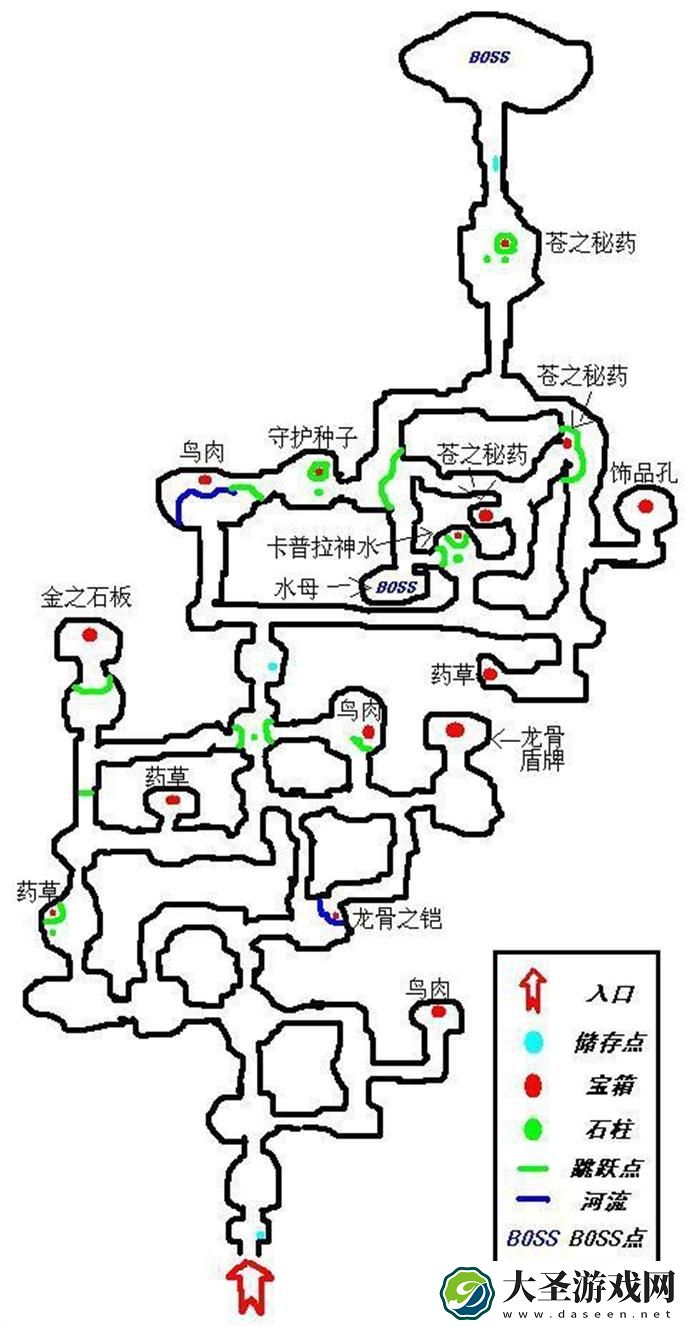 伊苏6纳比斯汀的方舟绿水洞地图怎么走
