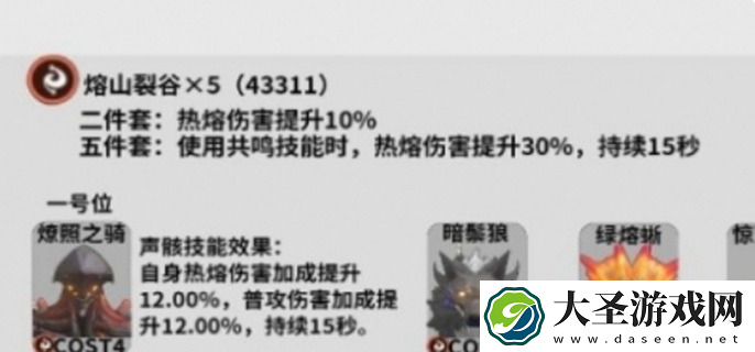 鸣潮长离声骸选择
